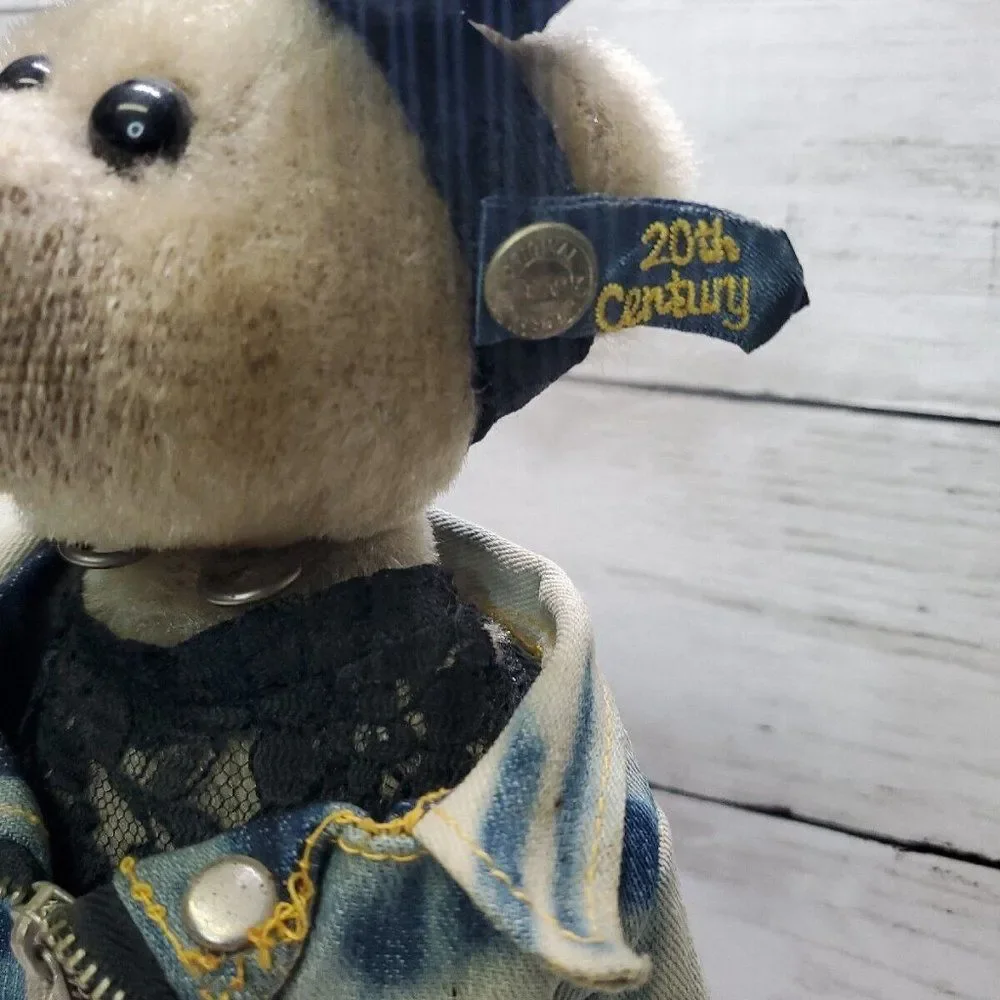 Vintage 1980's Pickford Bears Ltd ROXY PLUSH Brass Button Bears